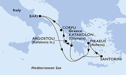 crociera msc orchestra grecia relax vacanza